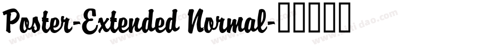 Poster-Extended Normal字体转换